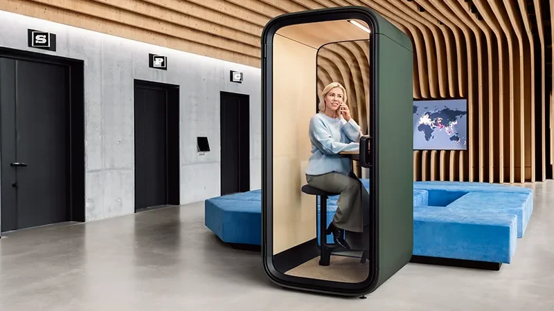 Office Phone Booths from Framery available throughout Australia from Envoy