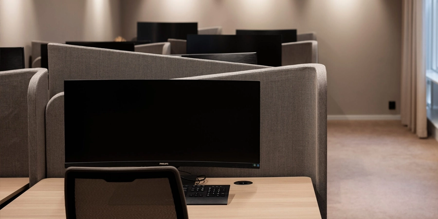 Reduce Noise in an open plan office with Zermat dividers by Zilenzio